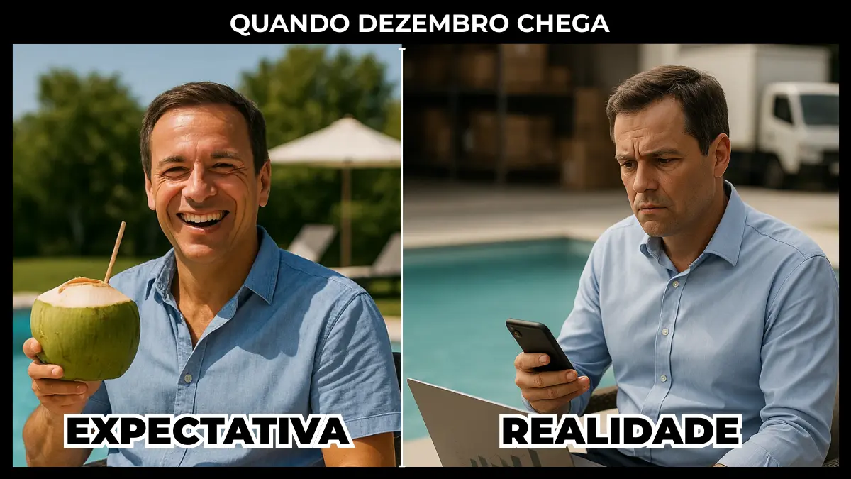 “Sua empresa para quando você sai de férias?