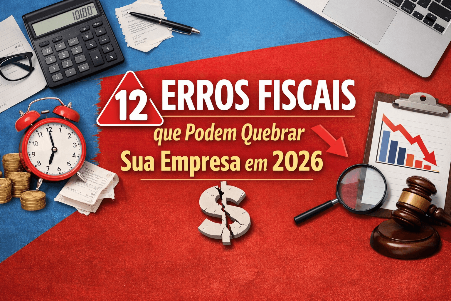 12 Erros Fiscais que Podem Quebrar Sua Empresa em 2026 (e Como Evitar Cada Um na Prática)